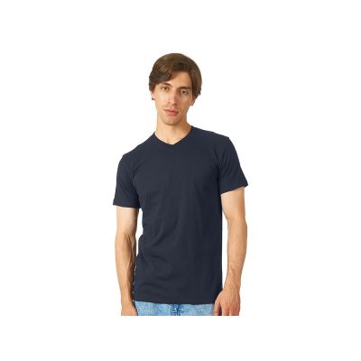 Футболка Heavy Super Club мужская с V-образным вырезом, темно-синий-0