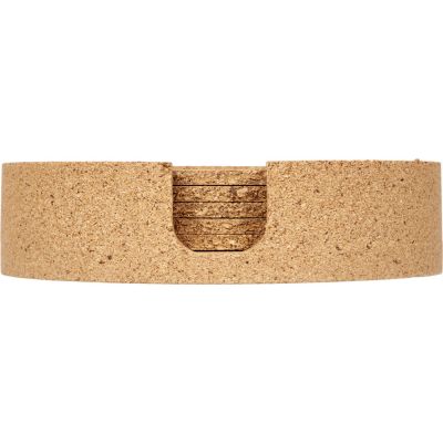 Набор костеров из пробки на подставке из пробки Krock-5