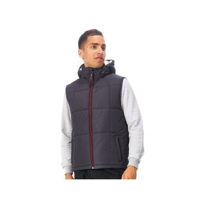 Жилет Vigour мужской, черный/стальной-0