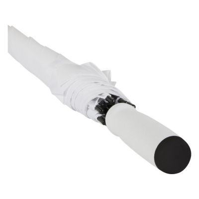 Зонт трость 23 Niel из переработанного ПЭТ-пластика, полуавтомат - Белый-4