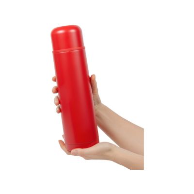 Термос Relaxika 101 (1 литр), красный (без лого)-13