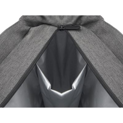 Сумка-холодильник Fabrizio со штопором, серый/черный-11