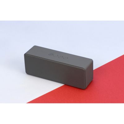 Портативная колонка Bar со стереодинамиками soft touch, серый-9