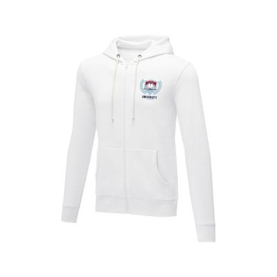 Мужская толстовка на молнии Theron, белый-5