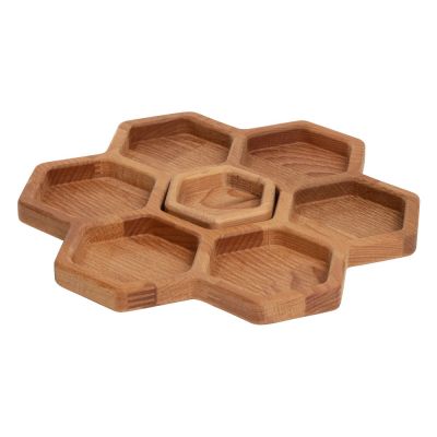 Менажница соты с одной соусницей Соты-2