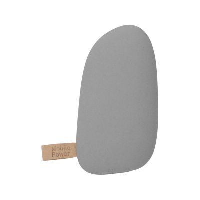 Внешний аккумулятор в форме камня Stone, 5200 mAh, серый-3