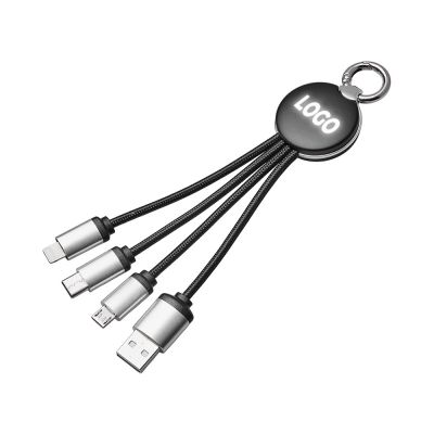 Кабель 3-в-1 с подсветкой лого Ion mini-0