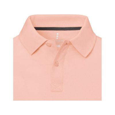 Calgary мужская рубашка-поло с коротким рукавом, pale blush pink-3