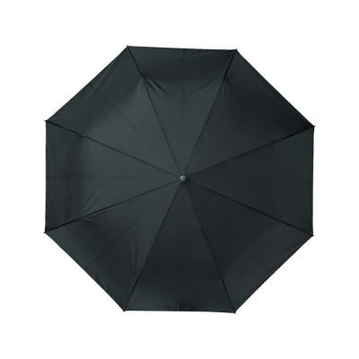 23-дюймовый автоматический зонт Alina из переработанного ПЭТ-пластика, черный-1