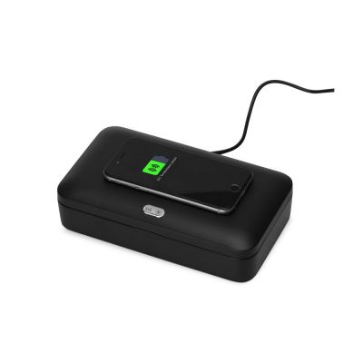 УФ-стерилизатор c функцией беспроводной зарядки Sector, Evolt, черный-1