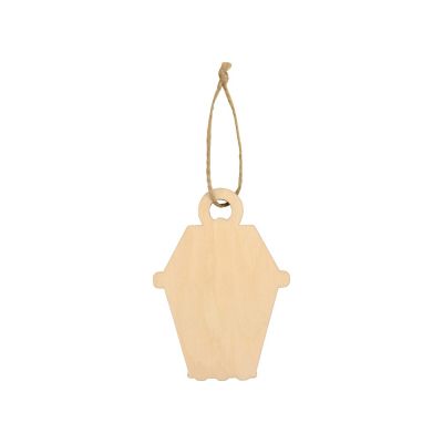 Подвеска деревянная Новогодний фонарик-2