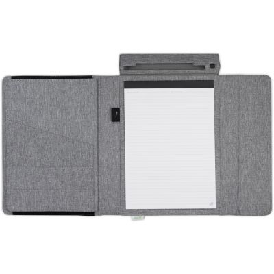 Портфолио А4 из RPET с отделением для ноутбука NotyFolio Eco, 20 л FSC бумаги, серый-4