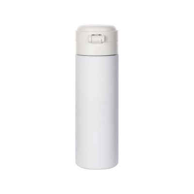 Вакуумная термокружка Waterline c кнопкой Guard, 400 мл, тубус, белый-3