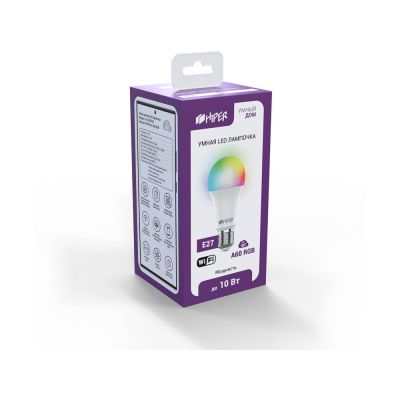 Умная лампочка HIPER IoT A60 RGB-1