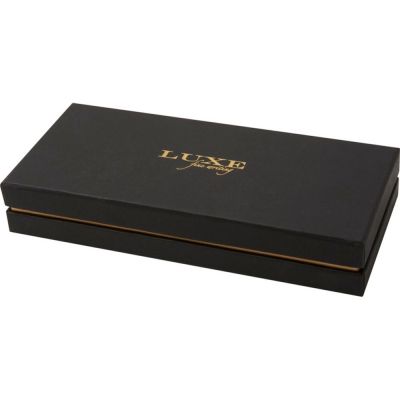 Verse Подарочный набор из шариковой ручки и брелока, черный-5