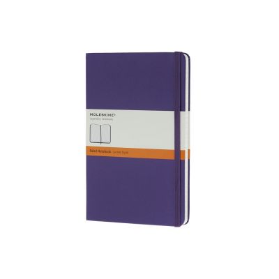Записная книжка Moleskine Classic (в линейку) в твердой обложке, Large (13х21см), фиолетовый-0