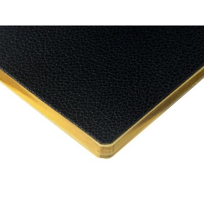 Еженедельник недатированный А6 Black с нашивкой, черный-4