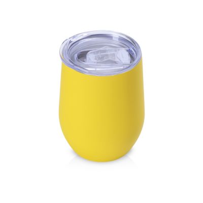 Термокружка Vacuum mug C1, soft touch, 370мл, желтый-0