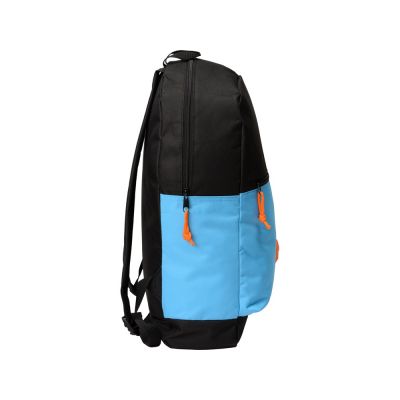 Рюкзак Chap с люверсом из полиэстера (600D), черный/голубой-9