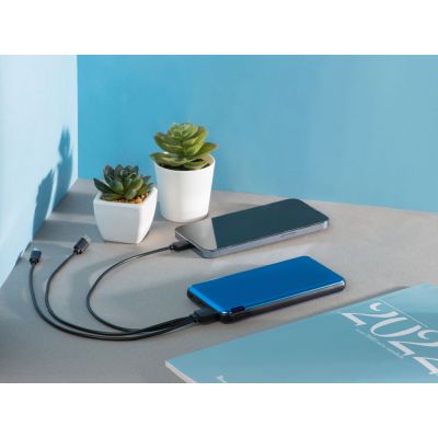 Внешний аккумулятор Forge v.2 металл, 10000mah, синий-9