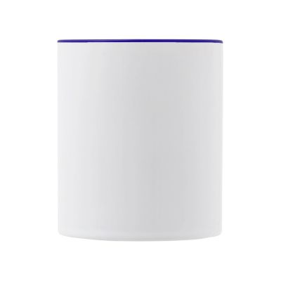 Керамическая кружка со стеклянной ручкой для сублимации Charm, синий-3