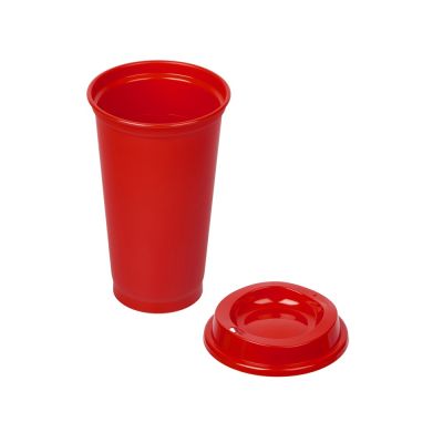 Стакан-тамблер SipGo, 400мл, красный 185С-1