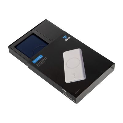 Внешний беспроводной аккумулятор c QC/PD Reload, 10000 mAh, темно-синий-7