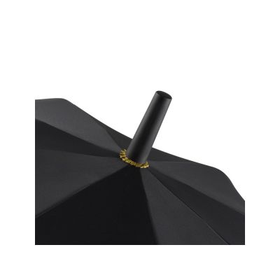 Зонт-трость 1159 Double face полуавтомат, черный/золотистый-2