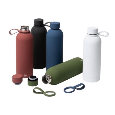 Термобутылка из переработанной нержавеющей стали 500 мл Сивас (SIVAS), синий нейви-1