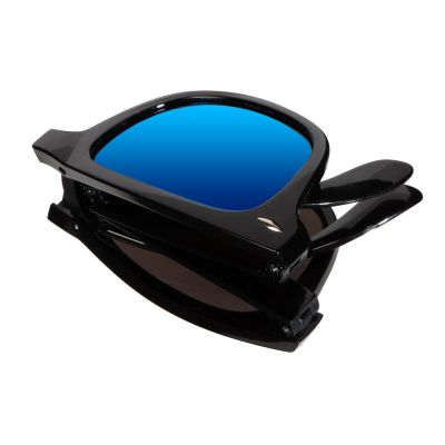 Складные очки с зеркальными линзами Ibiza, черный-5