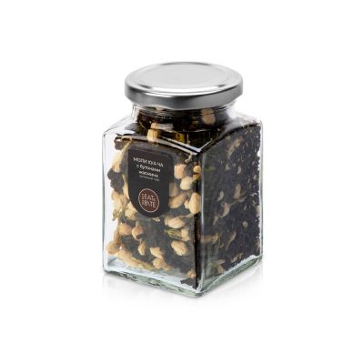 Чай зеленый, серия Bouquet, моли хуа с бутонами жасмина, стеклянная банка-0