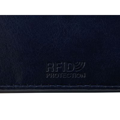 Картхолдер для 6 пластиковых карт с RFID-защитой Fabrizio, синий-6