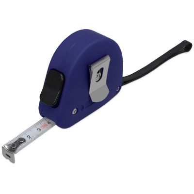 Рулетка 3м Meter, софт-тач, темно-синий-1