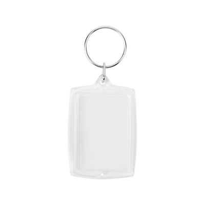 Брелок с возможностью вставки фотографии или рекламного мини-постера, прозрачный-3