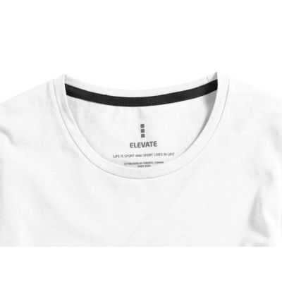 Ponoka мужская футболка из органического хлопка, длинный рукав, белый-2