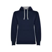 Толстовка с капюшоном Urban женская, нэйви/серый