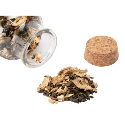 Чай зеленый, с соком имбиря и кусочками имбиря/апельсина, 150г-1