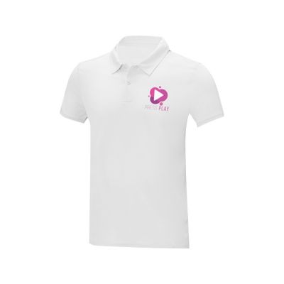 Мужская стильная футболка поло с короткими рукавами Deimos, белый-7