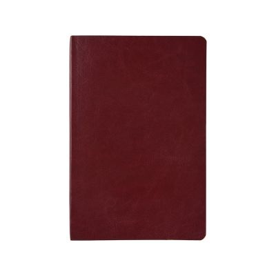Ежедневник недатированный А5 Megapolis Nebraska Flex, бордовый с золотым обрезом-1
