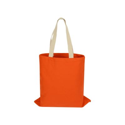 Сумка для шопинга Steady из хлопка с парусиновыми ручками, 260 г/м2, оранжевый-2
