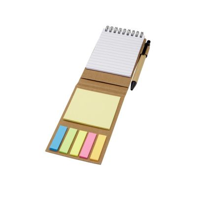 Flipper липкий блокнот с шариковой ручкой - Натуральный-0