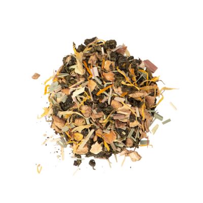 Чай зеленый, серия Essence, с медом, имбирем и лимоном, стеклянная банка-5