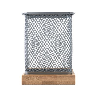 Подставка для ручек и телефона Fika, натуральный/серый-4