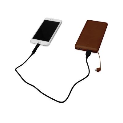 Портативное зарядное устройство Стор, 10000 mAh, коричневый-2