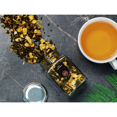 Чай манговый улун, серия Bouquet, стеклянная банка-5