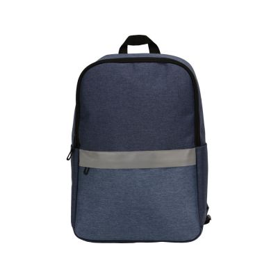 Рюкзак Merit со светоотражающей полосой и отделением для ноутбука 15.6'', синий/светло-синий-7