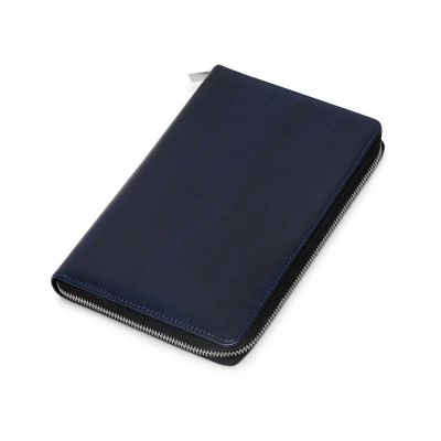 Бизнес-блокнот на молнии А5 Fabrizio с RFID защитой и ручкой, синий-6