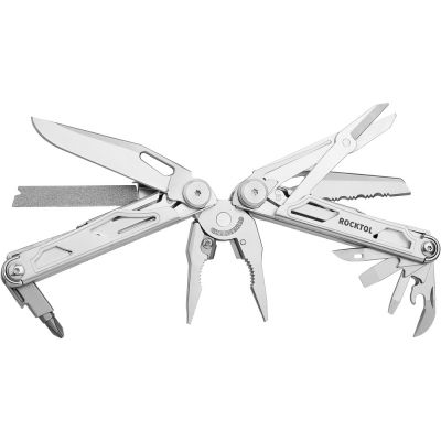 Мультитул Rocktol 29 в 1 со сменными резцами и пилой, нержавеющая сталь, нейлоновый чехол-1