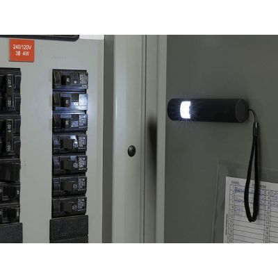 Магнитный фонарик Tau mini, 10 диодов, черный-5