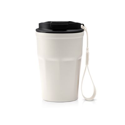 Термокружка KEURY из нержавеющей стали с двойными стенками и ручкой с керамической слоем, белый-0